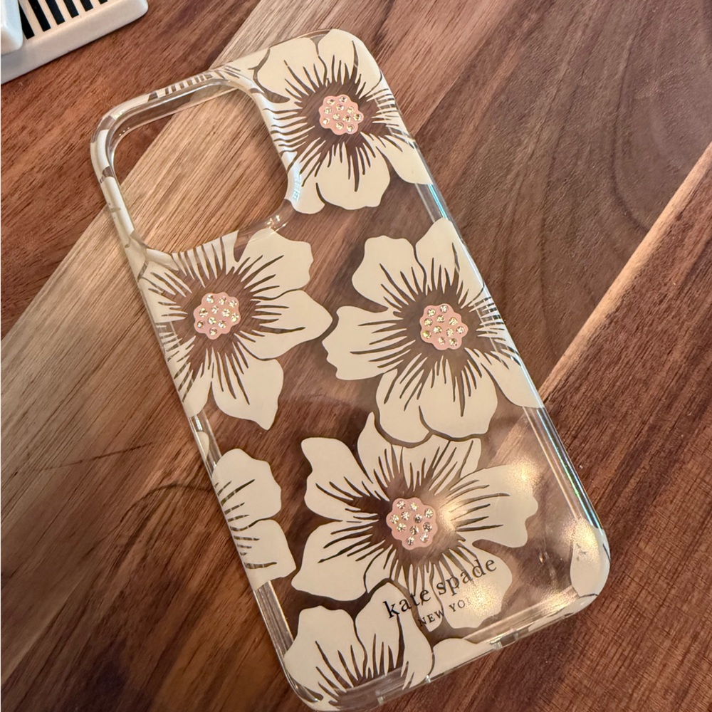 Kate Spade Cream Floral Phone Case iPhone 15